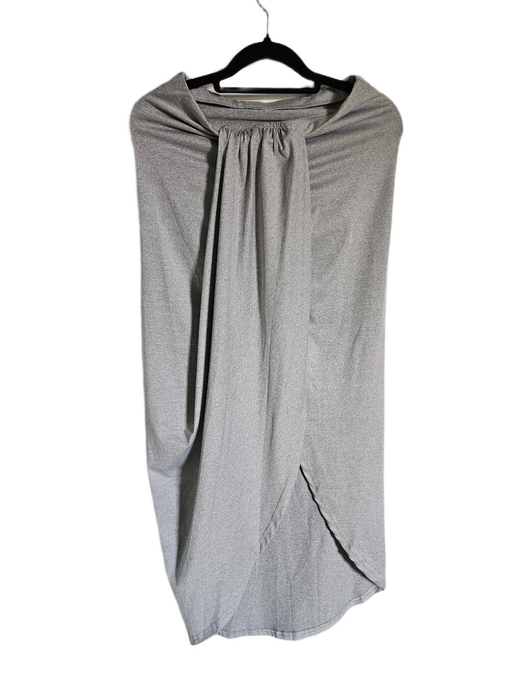 Jersey Knit Athena Light Gray Women’s Wrap-Style Skirt